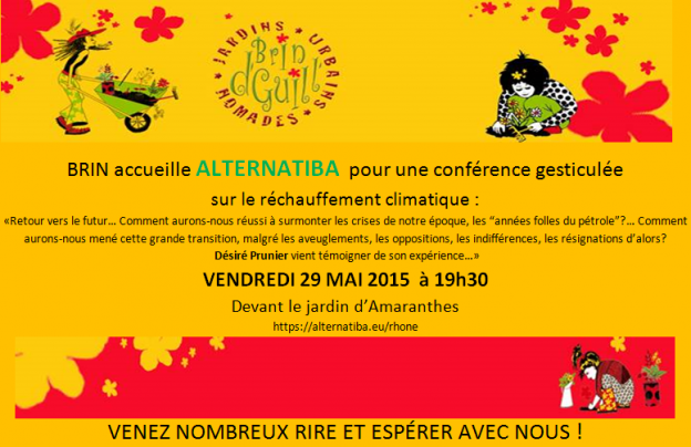 Conférence gesticulée vendredi 29 mai place Mazagran !