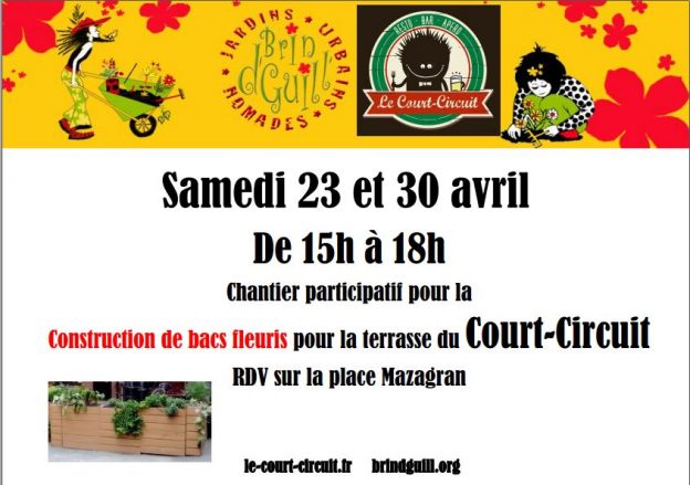 Chantier bacs fleuris ce samedi 7 mai !