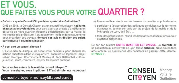 Le conseil citoyen vous invite samedi 25.11